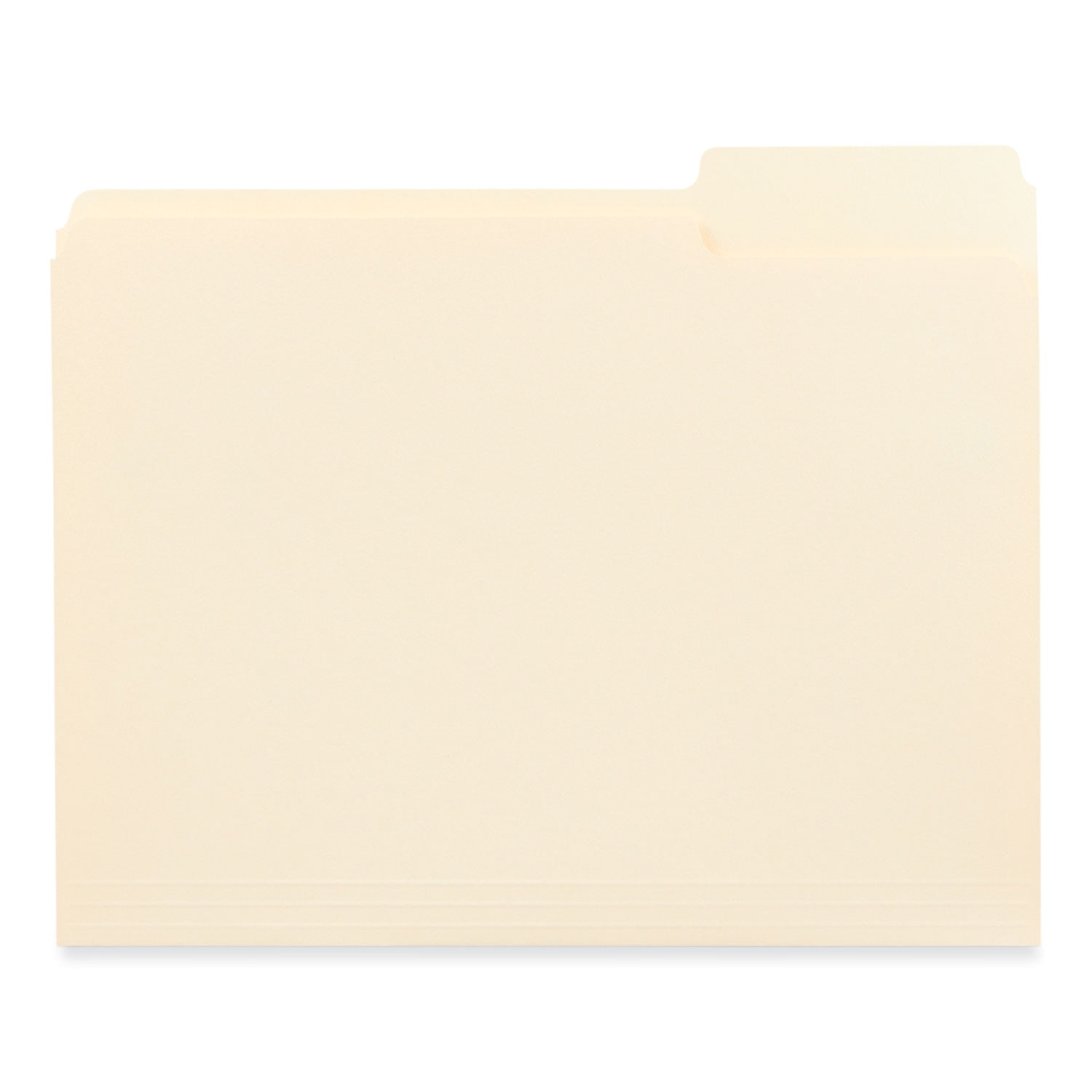 Universal 5749 0.75 in. Expansion 1/3-Cut Tabs Top Tab File Folders - Assorted, Letter Size, Manila (250/Carton)