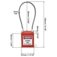 thumbnail image 2 of High-Security Stainless Steel Cable Lock with Reinforced Nylon PA Case, Anti-Slip Design, and Dual Key System for Equipment Safety and Energy Isolation, 2 of 6