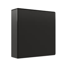 Staples 3" Simply View Binder with Round Rings Black 374809