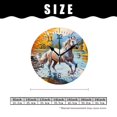thumbnail image 2 of ATEDEANEI 12" Wall Clock Battery Operated Silent Non Ticking Galloping Horse Landscape Style, 2 of 5