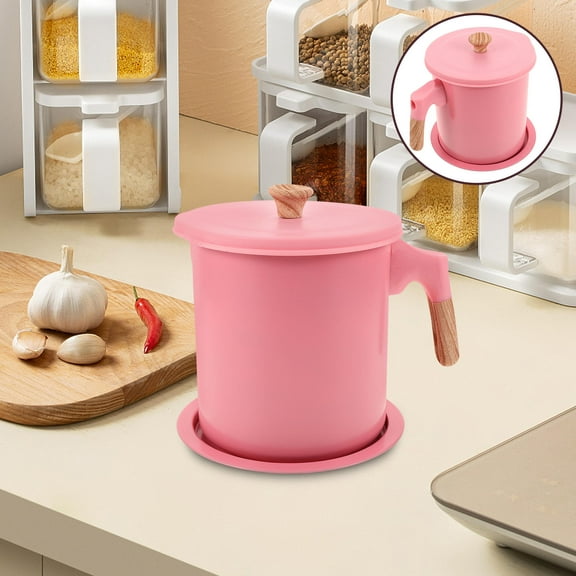 OFFIGAM Japanese Stainless Steel Oil Dispenser with Built-in Strainer, 1.4L Capacity, Stylish and Kitchen Accessory