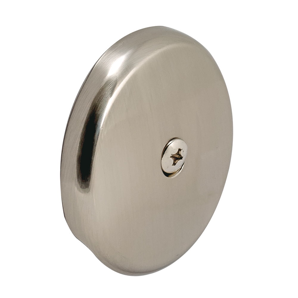 Eastman 35202 Overflow Door Face Plate with Screw, Pvd Brushed Nickel