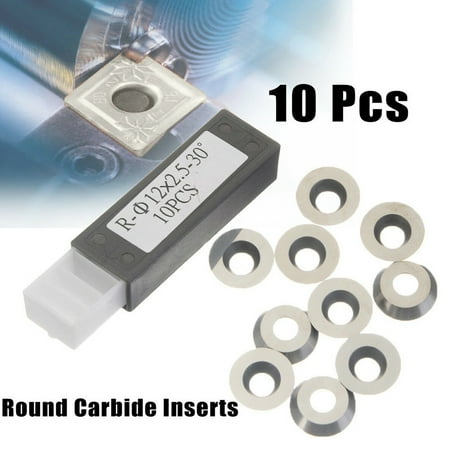

10 Pcs Wood Turning Carbide Inserts for Lathe Tool Holder Indexable Chisel Cutter