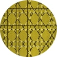 thumbnail image 1 of Ahgly Company Machine Washable Indoor Round Transitional Oak Brown Area Rugs, 3' Round, 1 of 7