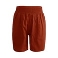 thumbnail image 6 of Womens Lightweight Shorts Summer Casual Loose Trendy Pants Elastic Waist Comfy Shorts by Yigetop Red XL, 6 of 6