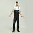 thumbnail image 2 of Generic Black PVC Fishing Waders, Size 39, Durable Waterproof Boots for Outdoor Activities, 2 of 7
