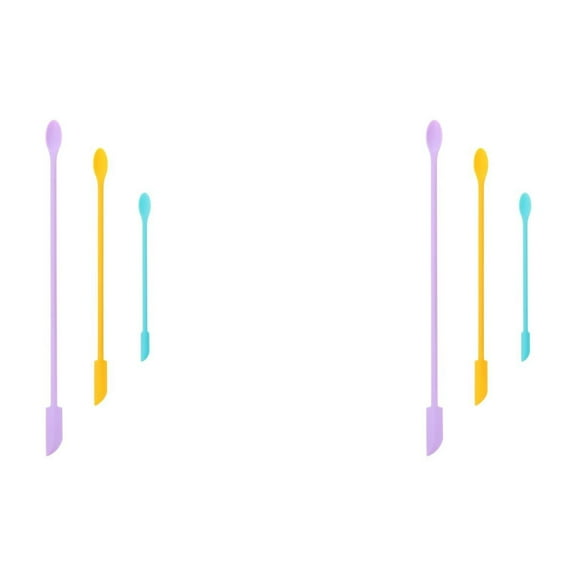 Hemoton 6 Pcs  Jam Bottle Spatula Practical Lengthen Bottle Scraper Silicone Scraper