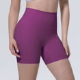 thumbnail image 6 of AzureSilk Womens Athletic Shorts Tight Yoga Pants Women No Front Seam Biker Shorts Lounge Workout running shorts for women Solid Color, Size S-XL, 6 of 6