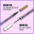 thumbnail image 4 of Bolígrafo y gel para cejas iMethod 2 en 1 para cejas con doble punta, 4 of 7