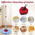 thumbnail image 4 of Spin Mop Handle Mop Heads and Base Replacement Sets Compatible with O Cedar EasyWring Rinseclean 2 Tank System, 4 of 8