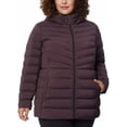 thumbnail image 5 of 32 Degrees Heat Women's Hooded 4-Way Stretch Jacket(Acai Berry Small), 5 of 8