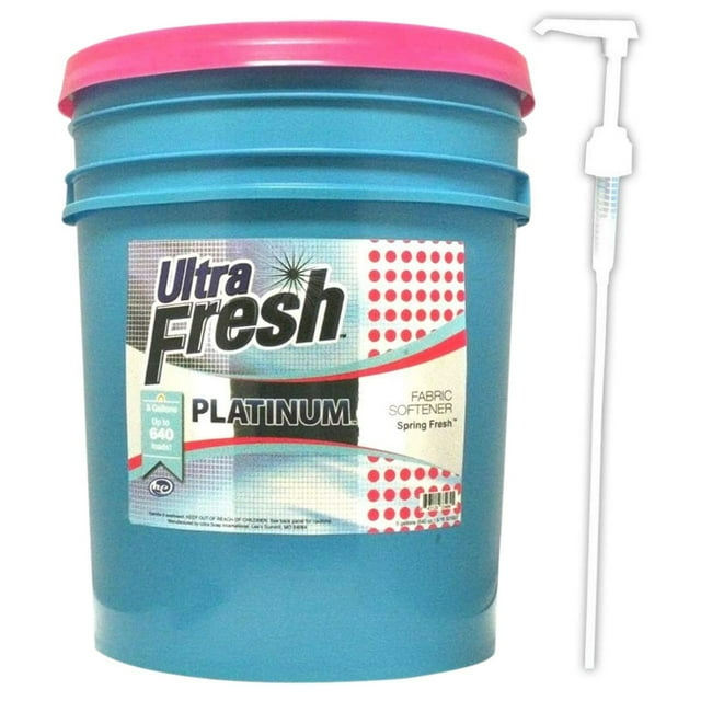 Ultra Fresh Platinum 5 Gallon Spring Fresh Fabric Softener, Up to 640 Loads