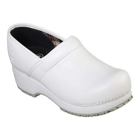 Women's Skechers Work Clog Slip Resistant Shoe (Best All White Leather Nursing Shoes)