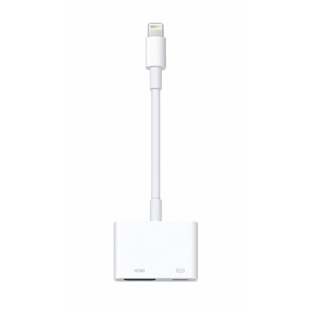 Lighting to Digital AV Adapter/Digital HDMI Adapter Converter New Edition 2 in 1 Plug and Play Digital AV Connector Compatible for iPhone X/XS/XS MAX/XR,iPhone 8/7/Plus iPad iPod