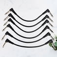 thumbnail image 3 of MIANGASTORE 6PCS Instrument Cables Guitar Patch Cables for Bass Keyboard Effect Pedals (Black), 3 of 8