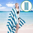 thumbnail image 3 of Dry Striped Beach Towel Microfiber Sand-Free Oversized Towel Soft Absorbent Cabana Stripe Pool Towel For Adults Travel Swimming Camping, 3 of 6