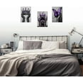 thumbnail image 3 of Hieng African American Canvas Wall Art Pieces Blue Fashion Black Art Print Black Woman Pictures with Crown African Queen Painting Home Decor Unframed, 3 of 6
