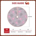 thumbnail image 2 of Sikiie Pink Flamingo Nativity Christmas Tree Skirt, Jesus Christian Winter Holiday Tree Mat Decoration(30-48IN)48", 2 of 6