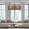 thumbnail image 2 of River of Goods Monroe Crystal and Brass 23.5"W 3-Light Chandelier, 2 of 8