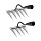thumbnail image 1 of 2x Azada para desherbar Rastrillo Grada Jardinería Aflojar la tierra Plantar Sembrar Cavar 4 dientes 5 dientes, 1 of 9