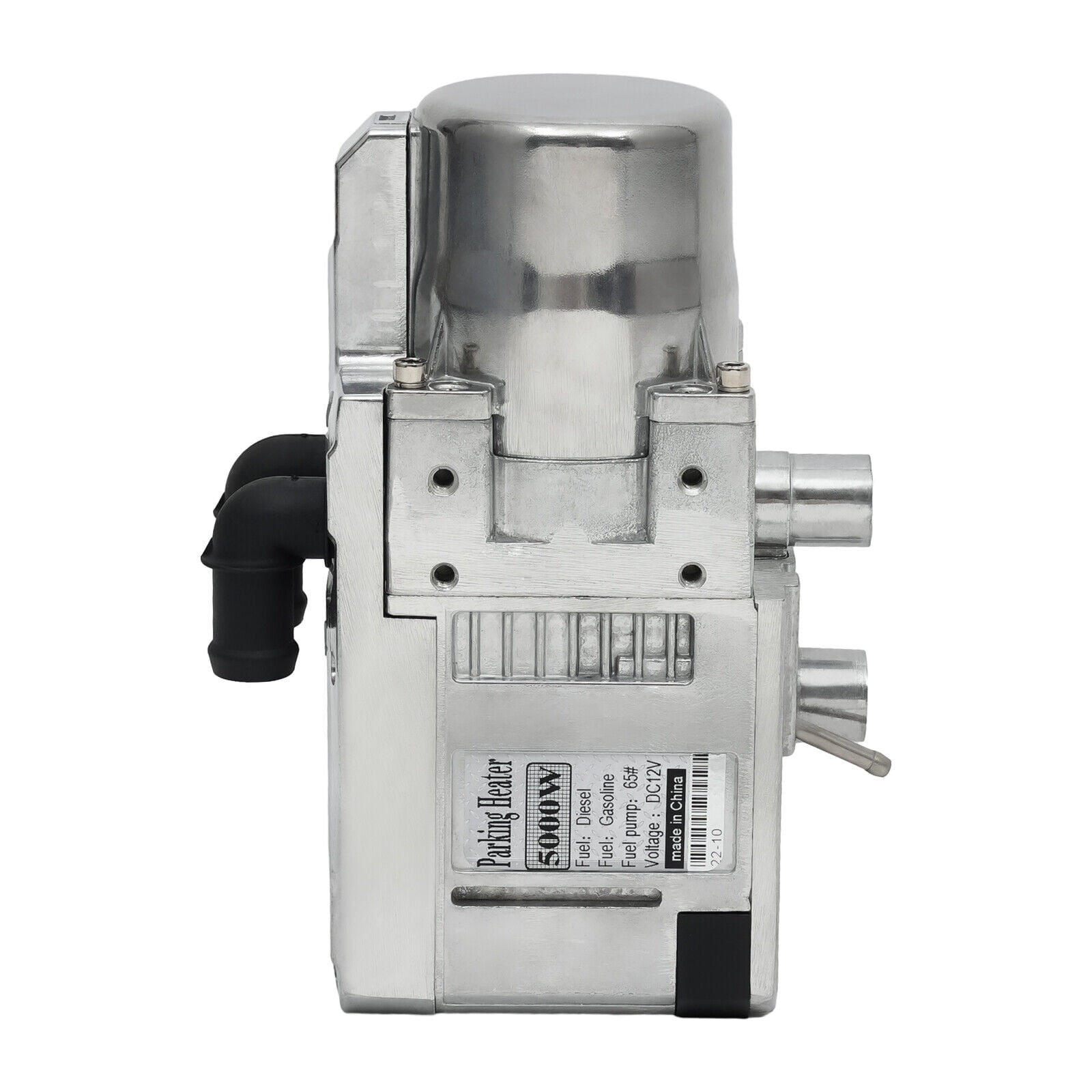 Silver Aluminum Alloy Diesel Water Heater Kit 5000W 12V For RV Cars Heat Conduction Coolant Heating