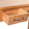 thumbnail image 3 of Console Table With 2 Drawers 83x30x73 Cm Solid Oak Wood Hall Tables, 3 of 5