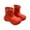 Red, variant on REDARER Girls Ankle Rain Boots - Lightweight Waterproof for Teen Outdoor, Comfortable All-Season Shoes with Thick Sole - Rain Boots Kids,Color:Black Size:16-17 Years