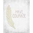 thumbnail image 2 of Kimberly, Allen 20x24 White Modern Wood Framed Museum Art Print Titled - Have Courage 1, 2 of 4