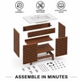 thumbnail image 2 of LUXEYARD 24-in Walnut Freestanding Bathroom Vanity Cabinet with Soft-Close Doors and Ceramic Sink, 2 of 8