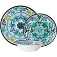 thumbnail image 2 of Certified International 12 Piece Talavera Melamine Dinnerware Set, Multicolor, 2 of 7