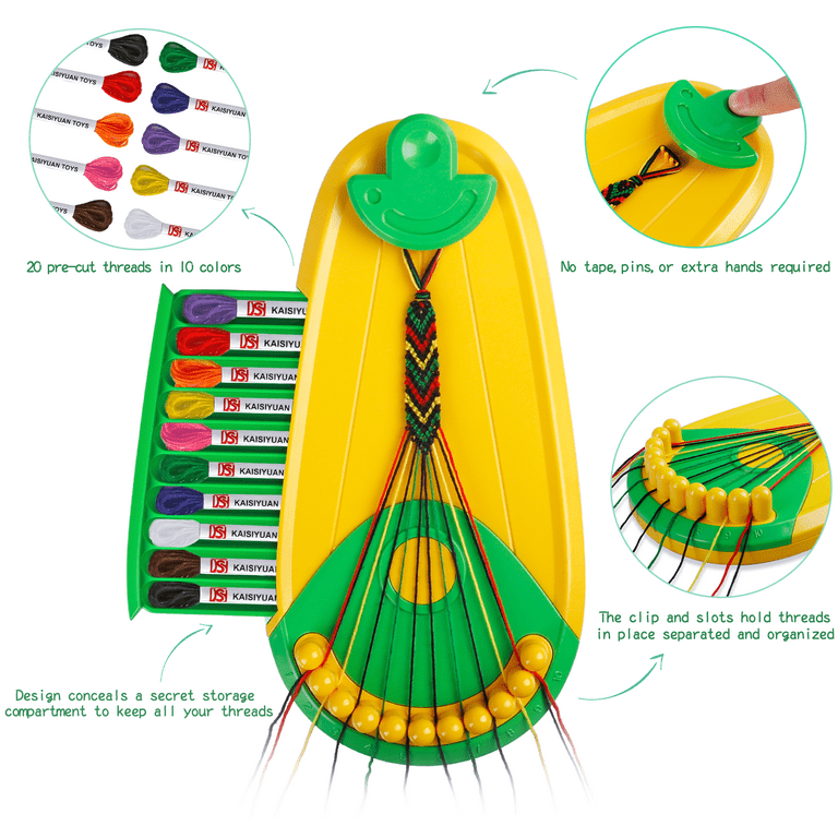 Friendship Bracelet Making Kit Toys, 20 Pre-cut Threads Makes Up To 8  Bracelets, Craft Kit, Kids Jewelry Making Kit, Gifts For Girls 8-12 - Temu  Mexico