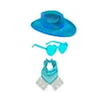 thumbnail image 1 of Women's Western Cowboy Hat Scarf Eyeglasses Three Piece Set, 1 of 2