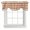 Burnt Orange, variant on Tie Up Valances for Windows, Burnt Orange Grey Stripe Adjustable Valance Curtains Window Treatment for Living Room, Minimalist Farmhouse Striped Rod Pocket Kitchen Curtains & Drapes 60x18 Inch