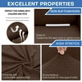 thumbnail image 3 of YSTYLE Sofa Cover Non-slip Couch Cover Stretch Slipcover Machine Washable Furniture Protector for Dogs Cats Pets,Coffee, 3 of 7
