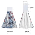 thumbnail image 3 of Haosy 2 Pack Kitchen Wash Cloths with Hanging Loops Absorbent Absorbent Quick Drying Hand Towels, White Horse American Flag, 3 of 7