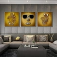 thumbnail image 3 of Bla Current Love Heart 3D Effect Metallic Texture Figure Statue Canvas Art Prints, 3 of 6