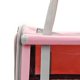 thumbnail image 4 of Transportín para mascotas, transpirable, plegable, cojín suave, bolsa de transporte portátil para gatos, para avión, coche, viaje, rosa con cortina, 4 of 5