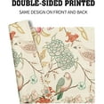 thumbnail image 4 of Vintage Bird Floral Placemats for Dining Table Pink Green Yellow Flower Leaves Decorative Heat-Resistant Washable Linen Chinoiserie Retro Farmhouse Table Mats 12x18 Inch for Home Kitchen Use Set of 6, 4 of 5