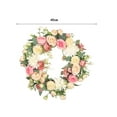 thumbnail image 5 of perfeclan Artificial Flower Wreath Spring Summer Wreath Decorative Front Door Wreath Floral Wreath for Indoor Outdoor, Wall, Home Decor, 5 of 5