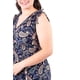 thumbnail image 4 of Vestido estampado de paisley Roman Fashion Tallas Extras 8802X-11 Azul marino 42, 4 of 5