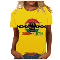 thumbnail image 1 of Yhmxh T-shirts pour Femmes Mode Chandail Décontracté Imprimé Manches Courtes Col Rond Hauts d'Été pour Femmes Manches Courtes Chemises d'Été sous-Vêtements T-shirts pour Femmes, 1 of 5