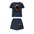 thumbnail image 7 of Censtreet Women's Pajama Sets Halloween Short Sleeve Pjs 2 Piece Top and Shorts Sleepwear Comfy Soft Lounge Sets S-XL, 7 of 7