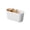 White, variant on Pathside Plastic Desk Organizer Box with Detachable Wood Dividers, Bathroom Toothbrush Holder, Storage Bucket for Toiletries, Black, 6.89x3.94x3.31in