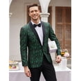 thumbnail image 2 of COOFANDY Mens Floral Tuxedo Jacket Paisley Shawl Lapel Suit Blazer Jacket for Dinner, 2 of 12