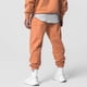 thumbnail image 4 of Conjunto de sudaderas deportivas para hombre, trajes de 2 piezas, trajes de chándal con capucha, chaqueta y pantalones deportivos informales (naranja), 4 of 5