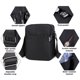 thumbnail image 4 of Messenger Messenger Bag para Hombres y Mujeres Bolso de Hombro de Vije Ligero Bolsa de Cuerpo Cruzado, 4 of 7