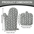 thumbnail image 3 of Clearance Items,npkgvia Oven Mitts,Oven Gloves,Set Of 6 Oven And Pot Holders Kitchen Microwave Heat Oven Mittens And Oven Hot Pad For Cooking,Bakeware,Gray, 3 of 9