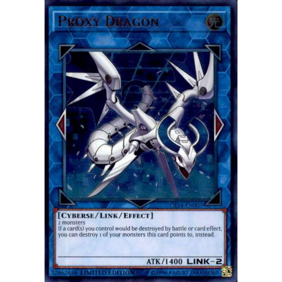 YuGiOh 2017 Mega-Tin Mega Pack Ultra Rare Proxy Dragon CT14-EN003