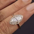 thumbnail image 5 of solitaire jewels 1.5CT Marquise Moissanit Halo Engagement Ring For Women, 14K Yellow Gold, 5 of 6