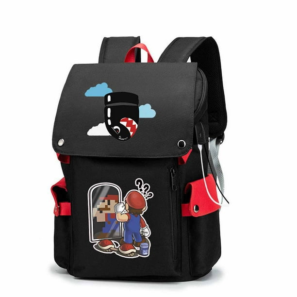 Mochila Marios Bros Cartoon Kids School Oxford 34 x 21 x 47 cm
